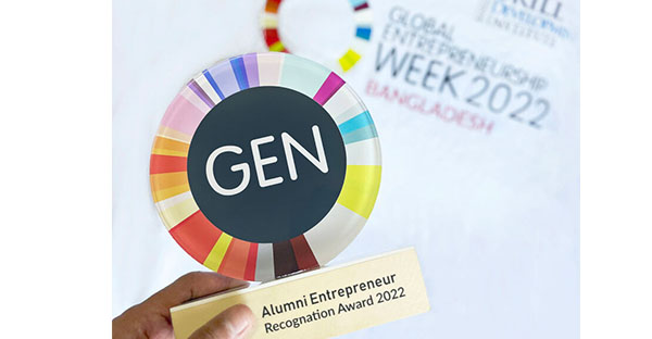 Entrepreneur Recognition Award 2022 By Global Entrepreneurship Network 