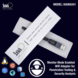 Single Band Monitor Mode Enabled USB WiFi Adapter for WiFi Penetration Testing and Security Analysis