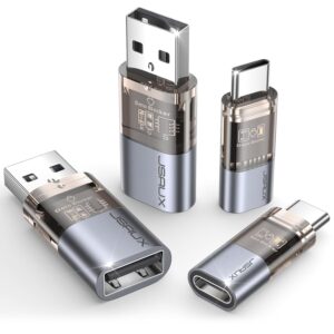 USB A Male to USB A Female and Type C Male to Type C Female Data Blocker (4 Pcs Set)
